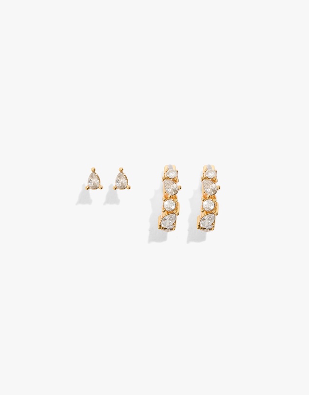 Country Road - Multi Stone Hoop Earring Pack Of 2