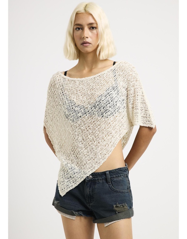Neon Hart - Faye Open Knit Poncho