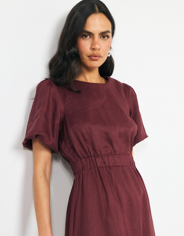 AERE - Myla Linen Midi Dress