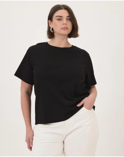 Atmos&Here Curvy - Cotton Slim T-Shirt