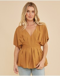 Amelius - Francesca Pleated Top
