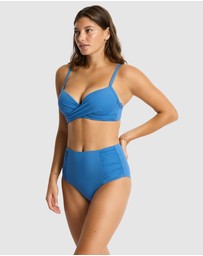 Sea Level Australia - Essentials Edit Cross Front Moulded Underwire Bra