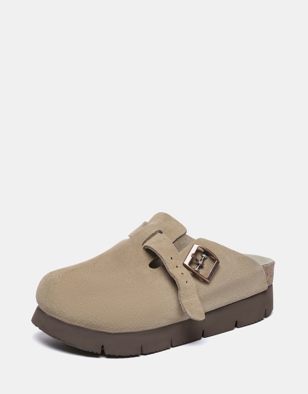 EVERAU - EverAU Ugg Brooklyn Platform Cow Suede Upper Clogs