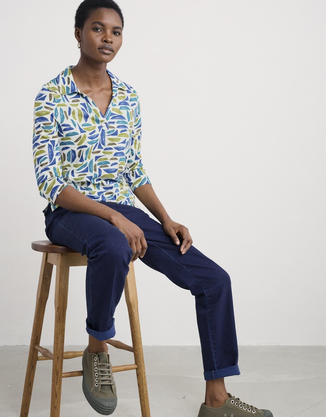 Seasalt - Seasalt Cornwall Green Wavecrest Shirt