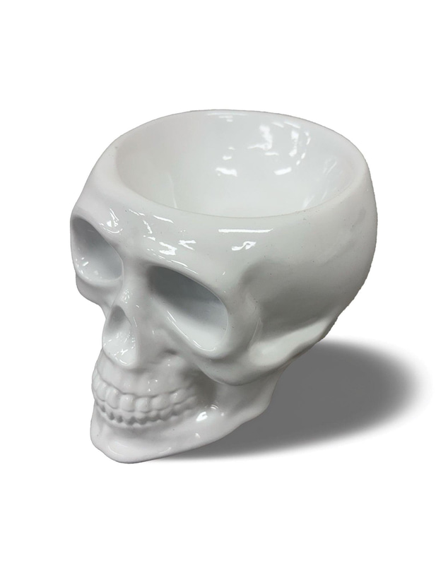 Urban Attitude - Urban Attitude Skull Statue - Matte White