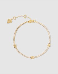 Wanderlust + Co - Pave 14K Gold Vermeil Petite Tennis Bracelet