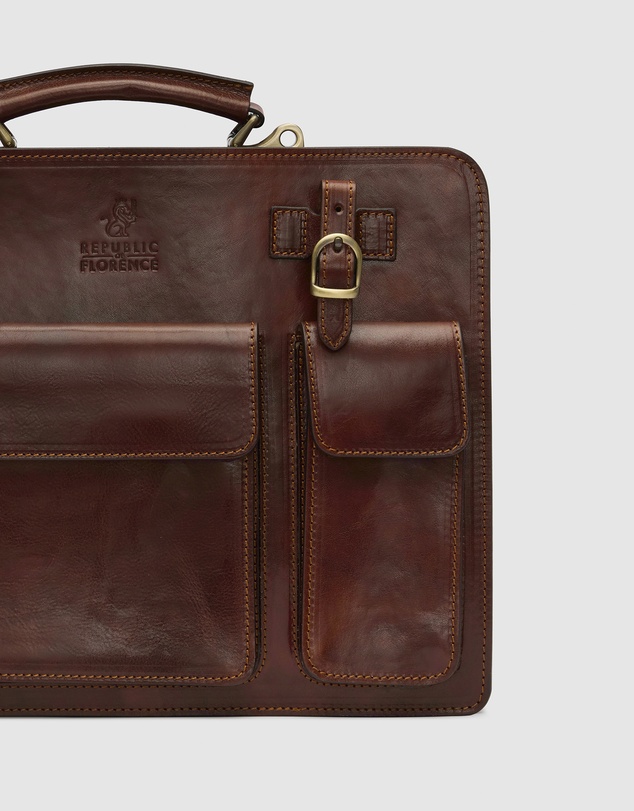 Republic of Florence - Munich Brown Briefcase