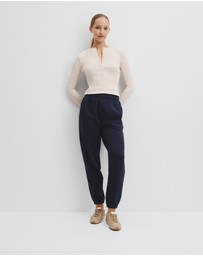 Country Road - Australian Good Earth Cotton Cuffed Track Pant