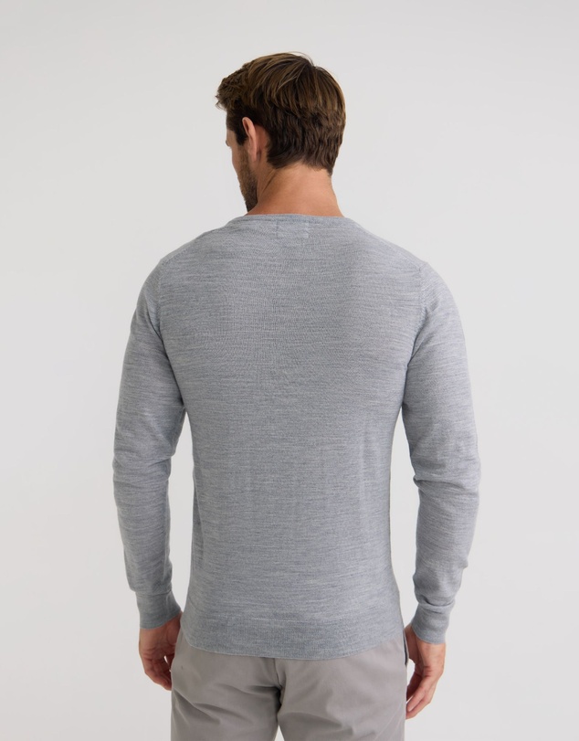 Oxford - Basic V-Neck Pure Wool Pullover