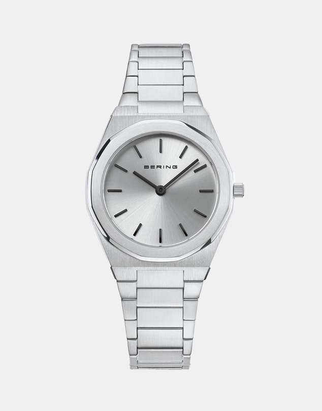 Bering - Ladies Classic Polished 32mm Silver Strap Watch