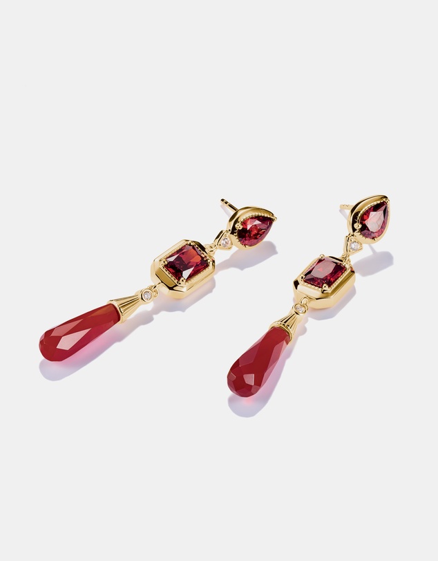 THOMAS SABO - THOMAS SABO Elyndra Earrings with Red Stones