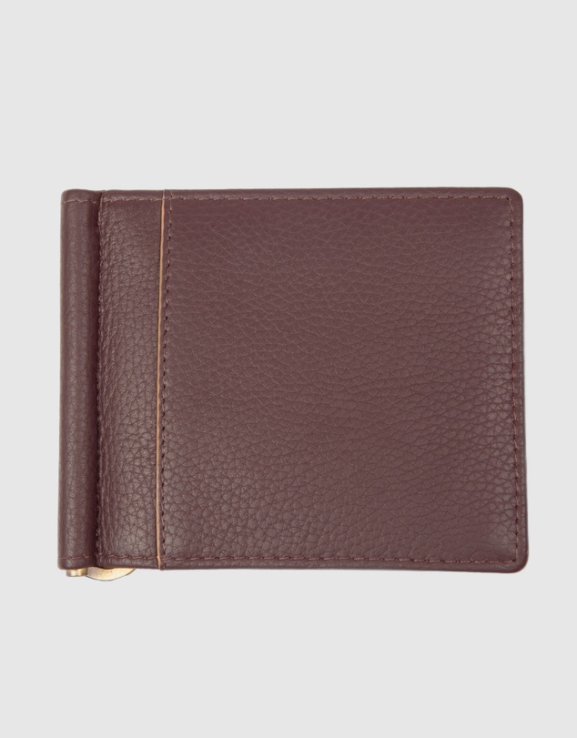 DENTS - Two-Tone Pebble Grain Leather Money Clip Wallet with RFID Blocking