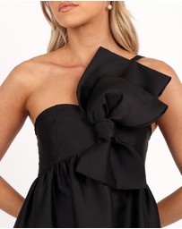 Petal & Pup - Betina Bow Front Maxi Dress - Black