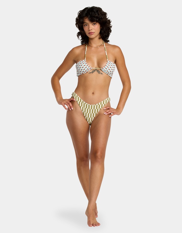 RVCA - Womens Strange Ways Halter Bandeau Bikini Top