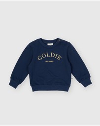 Goldie + Ace - Goldie Crew Embroidered Sweater - Babies-Kids