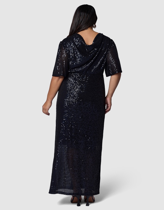 Pink Dusk by Curve Project - Lure Sequin Maxi Dress