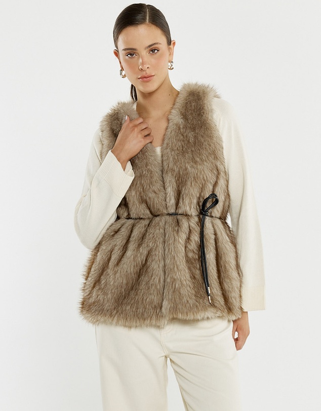 Sass - Riya Fur Gilet
