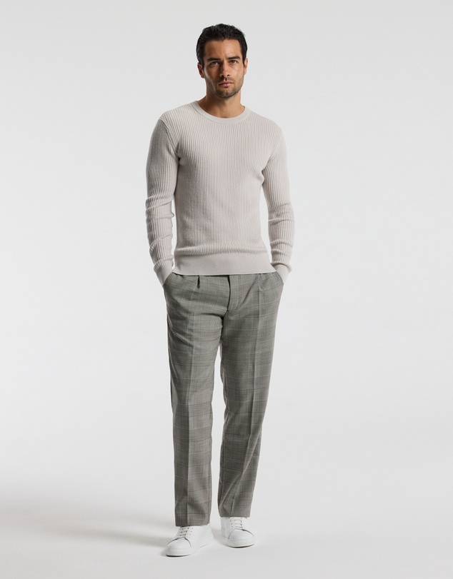 Calibre - Slim Merino Wool Rib Sweater Salt