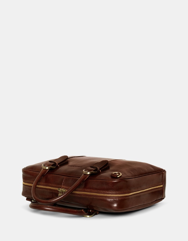 Republic of Florence - The Madrid Matt Brown Briefcase