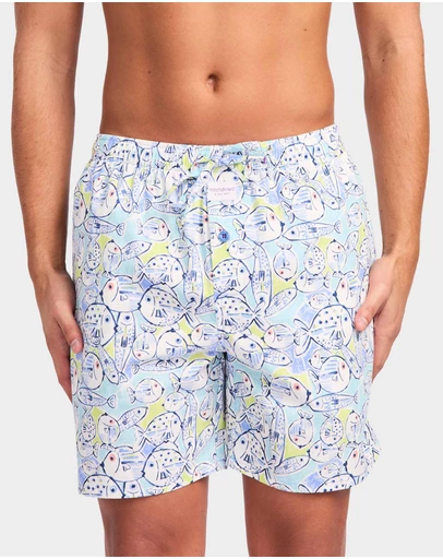 Mitch Dowd - Mitchdowd Fishies Cotton Sleep Shorts
