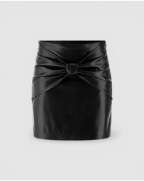GUESS - Alienor Faux-Leather Mini Skirt
