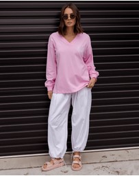 ALEXANDRA - Jossy Long Sleeve Top Pink