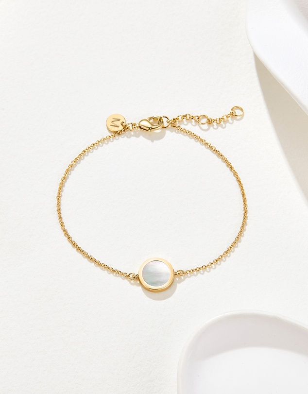 Mestige - Solana Pearl Bracelet - 18K Gold Plated