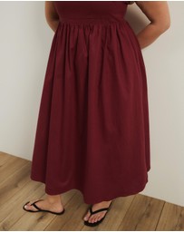 Atmos&Here Curvy - Fern Empire Line Midi Dress