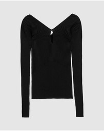 ARKET - V-Neck Rib Top