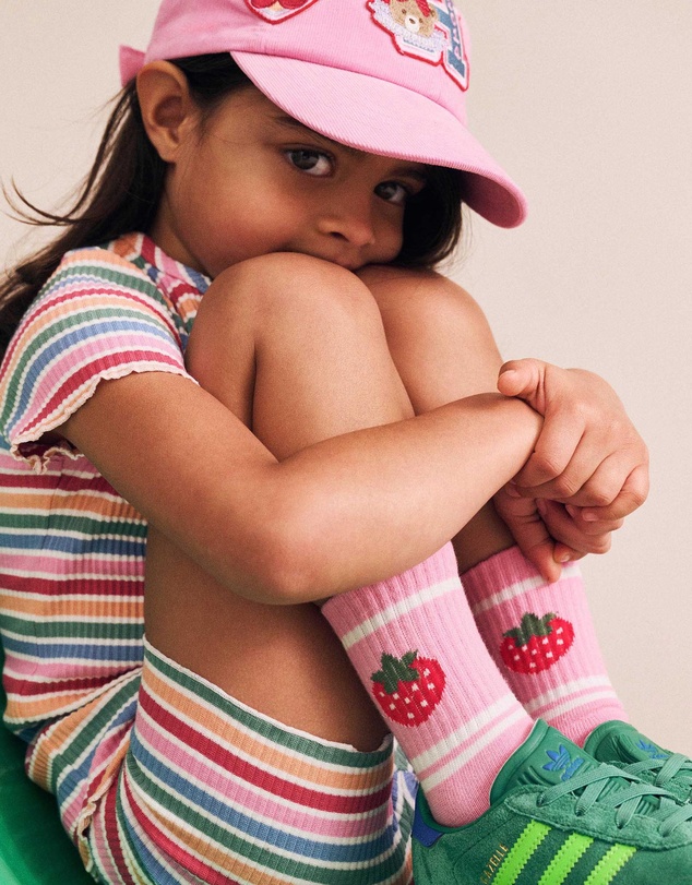 Huxbaby - Tutti Frutti Stripe Rib Tee - Babies-Kids