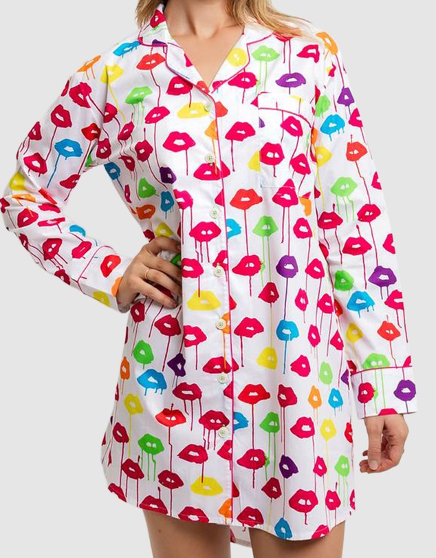 Sant And Abel - Women's Drawbertson Drippy Lips Night Shirt