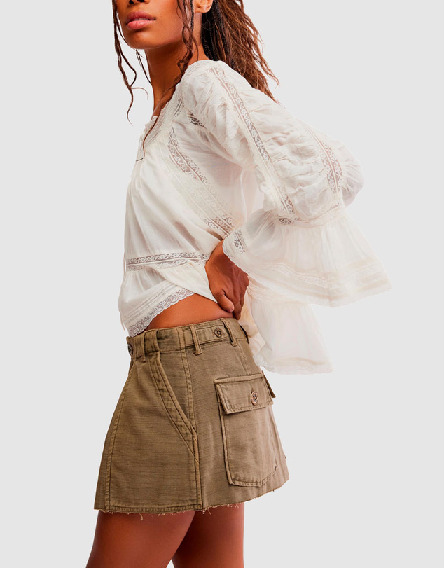 Free People - Riverfront Surplus Mini Skirt