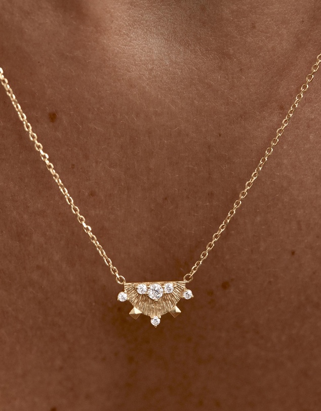 By Charlotte - Lotus Rain Necklace