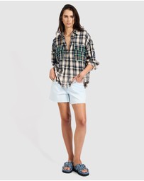 ONE TEASPOON - Flannel Star Studded Shirt