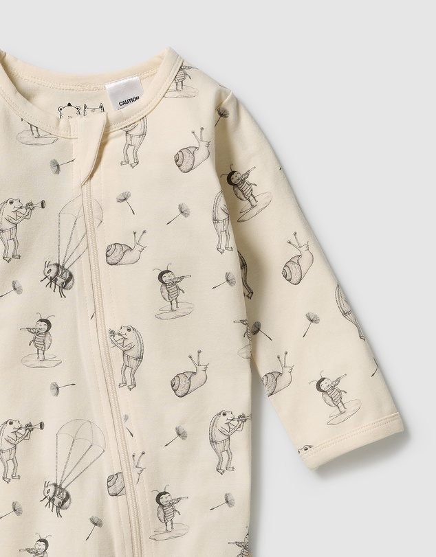 Wilson & Frenchy - Organic Zipsuit with Feet - Babies