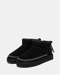 EVERAU - Australian Shepherd Ugg Mini Canlia Cow Suede Upper UGG Boots