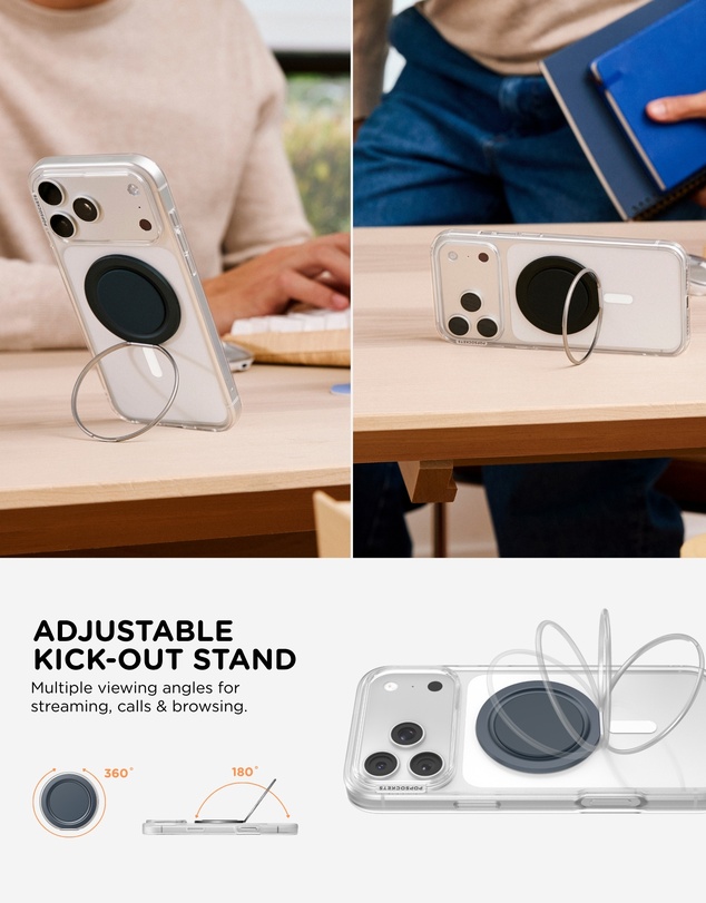 PopSockets - PopGrip LowPro MagSafe Mount Grip Stand