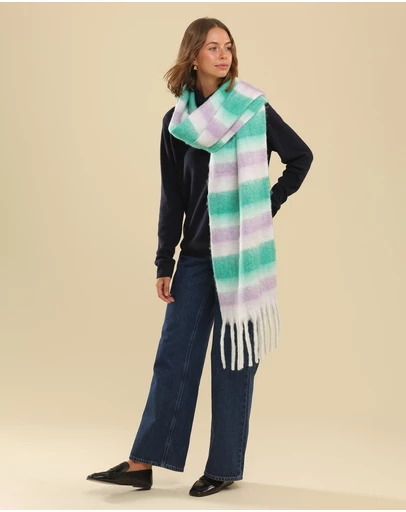 Morgan & Taylor - Jenna Chunky Striped Scarf 