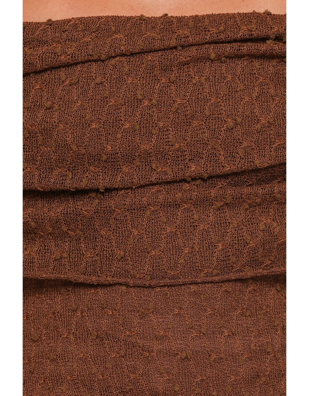 Petal & Pup - Wilma Off Shoulder Top - Chocolate