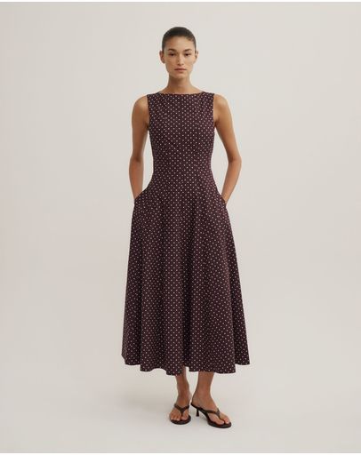 Plum Polka Dot