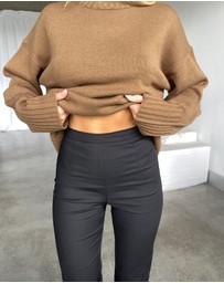 Dazie - It Girl Fitted High Waisted Pants