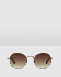 Hawkers Co - HAWKERS - Gold Havana MOMA Sunglasses for Men and Women UV400