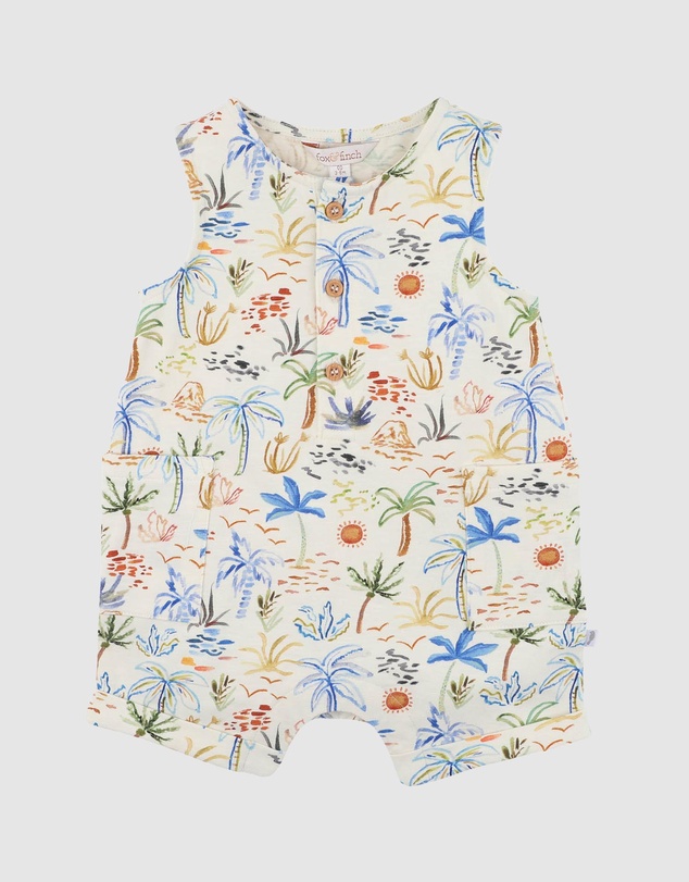 Fox & Finch - Organic Button Up Romper - Babies