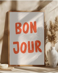 Olive et Oriel - Bonjour by Treechild Art Print