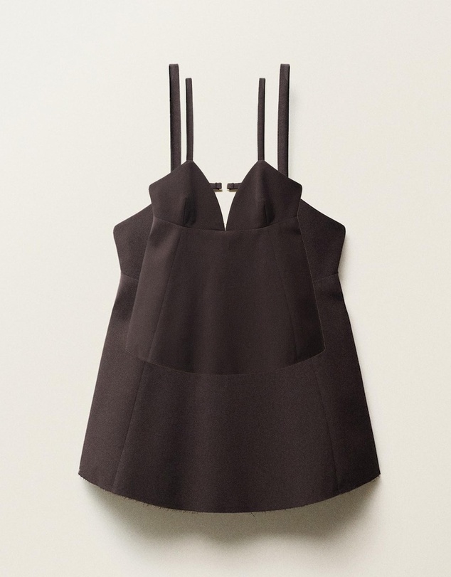 M.N.G - Blues Open Back Ruffle Top