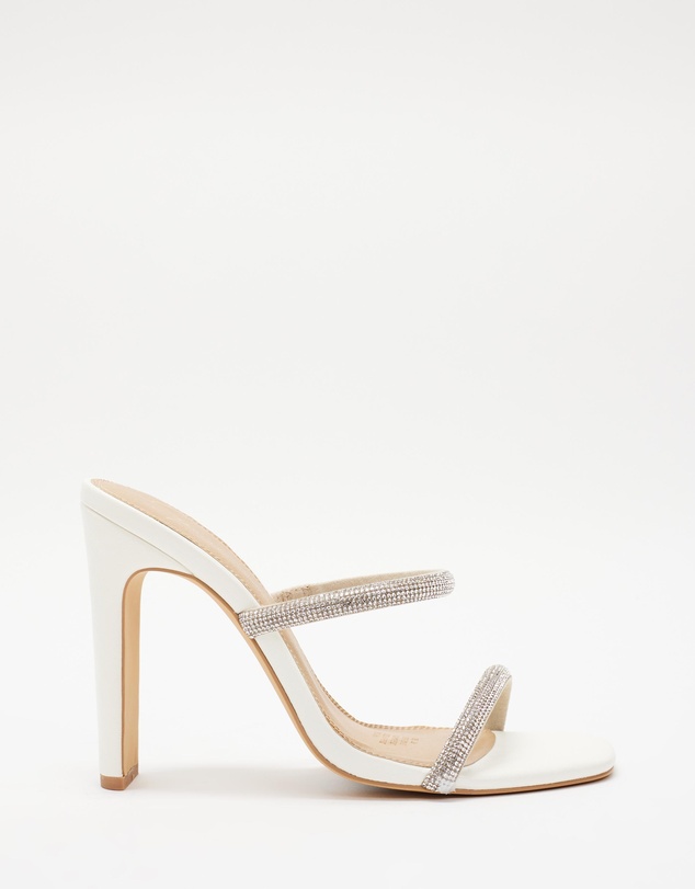 SPURR - Kimmi Wide Fit Crystal Heels - ONLINE EXCLUSIVE
