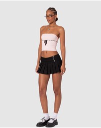 EDIKTED - Elsie Knitted Tie Tube Top