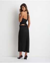 Dazie - She's Cool Mesh And Jersey Maxi Dress