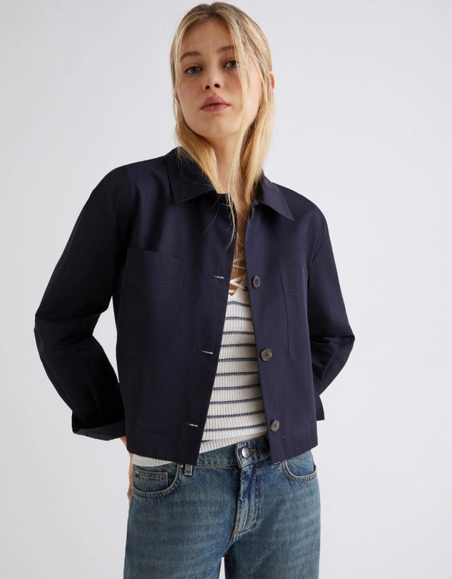 Marella - Cropped Button Up Jacket