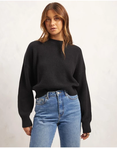 AERE - Cotton Cashmere Blend Relaxed Jumper